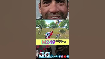 Deadly Gun M249 😂❤ #bgmishorts #pubgmobile #victor #1v4clutch