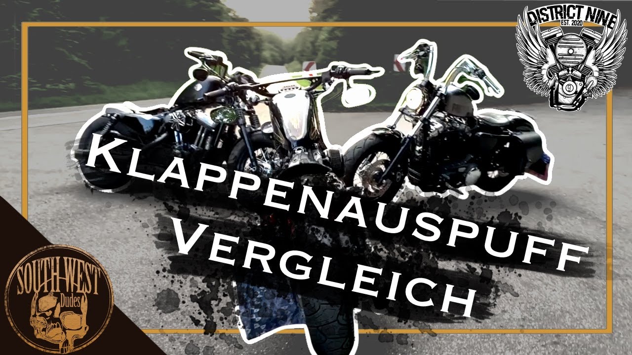 Klappenauspuff Vergleich // Harley Davidson 48 //Kess Jekill Kern