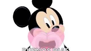 Buenos días de mikey mouse