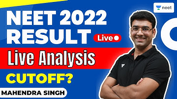 NEET 2022 Result Declared | Live Analysis | Will Cutoff Go Up or Down? | Mahendra Singh