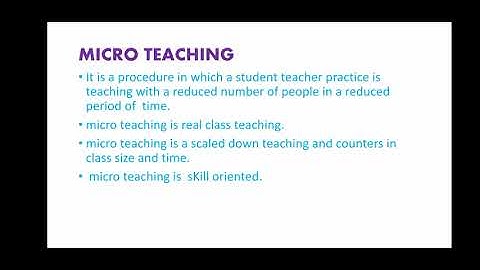Difference between micro teaching and simulated teaching....