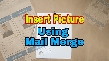 Inserting Picture using Mail Merge from Excel to Word