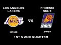 NBA 2K10 Gameplay Los Angeles Lakers Vs Phoenix Suns 1st 2nd Quarter 