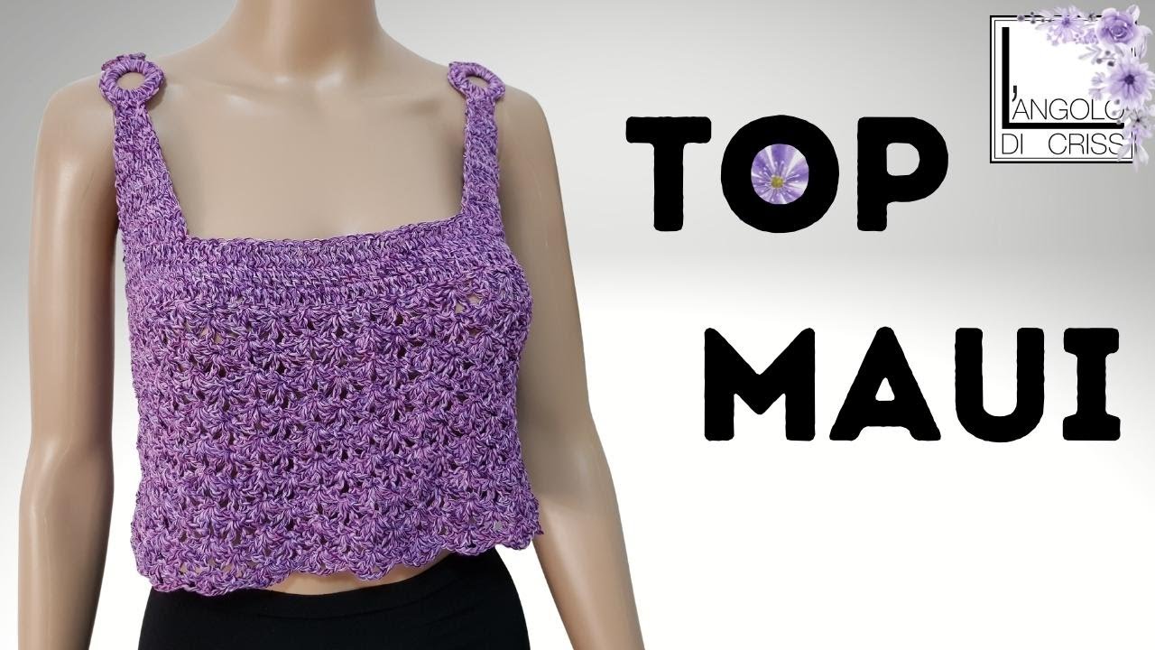 Top all'uncinetto 