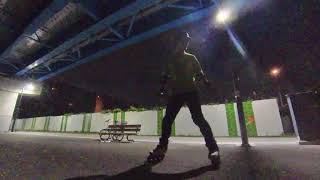 Parallel slide practice Inline skating
