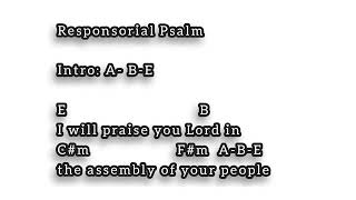 Miniatura de "I will praise you Lord in the assembly of your people"