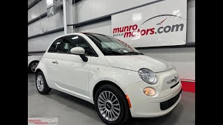 2015 Fiat SOLDSOLDSOLD 500C Convertible White on Red/White interior with Red Roof Auto with 37k kms!