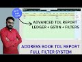 🔥 Tally TDL Address Book – Full Advanced Report with Filters | TDL Tutorial in Hindi