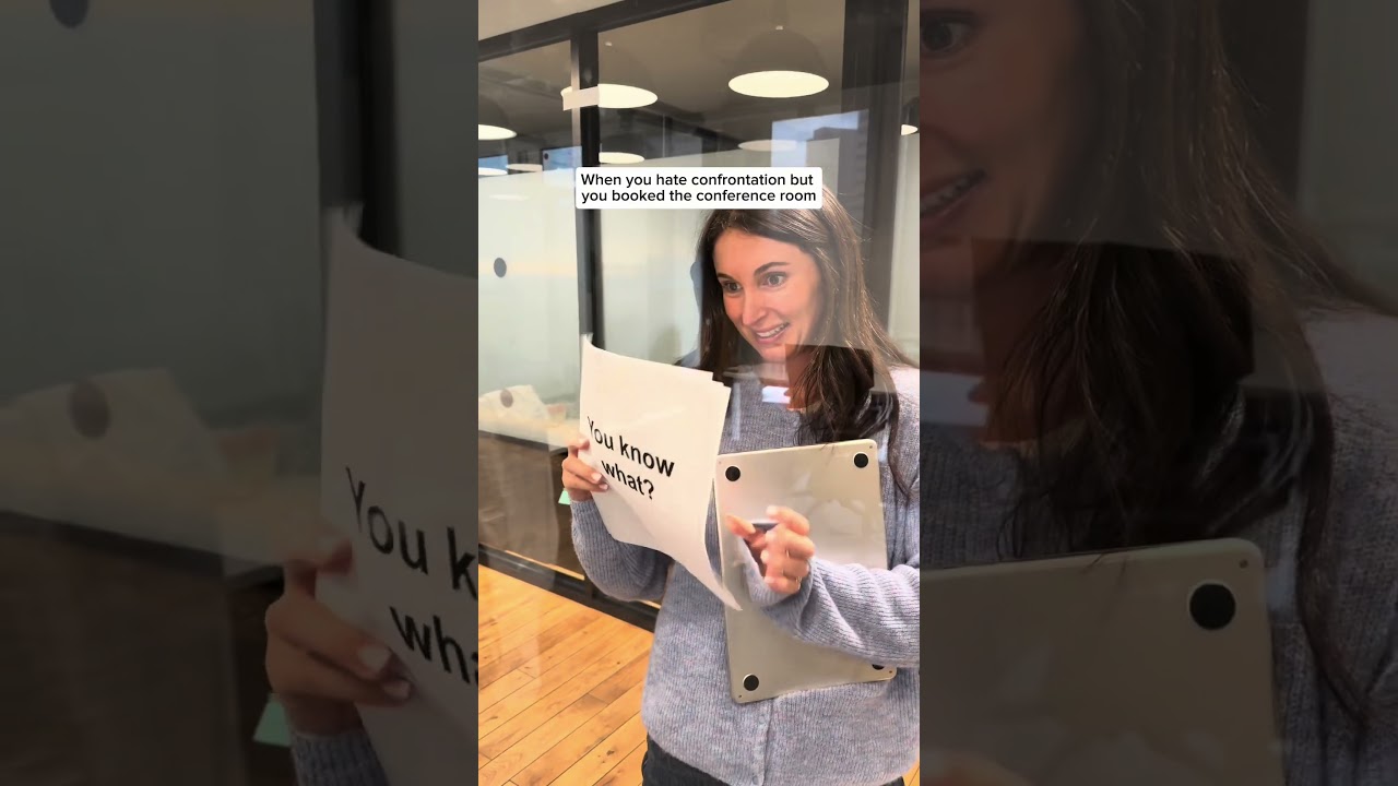 So sorry for bothering !! #introvert #corporate #conferenceroom