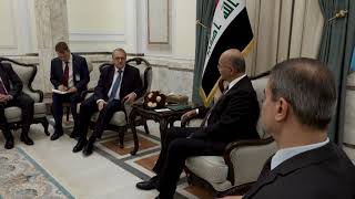 رئيس الجمهورية برهم صالح يستقبل مبعوث الرئيس الروسي للشرق الأوسط ميخائيل بوغدانوف