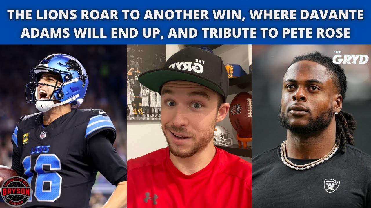The Lions ROAR to Another Win, Where Davante Adams Will End Up, and Tribute to Pete Rose The Lions ROAR to Another Win, Where Davante Adams Will End Up, and Tribute to Pete Rose