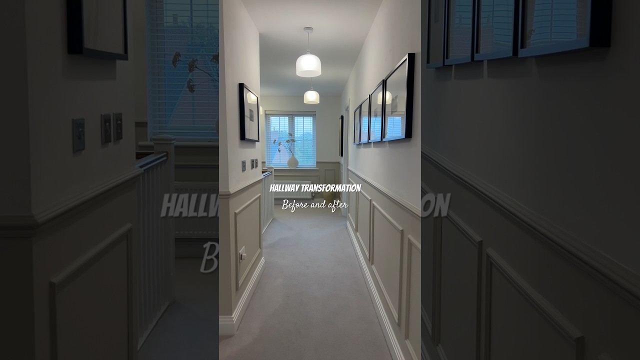 Hallway transformation : before and after 