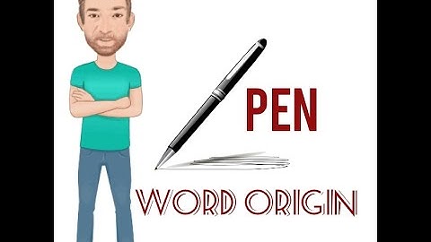 Do You Know Where the Word Pen Comes from? Word Origins (534)  Pen - English Tutor Nick P