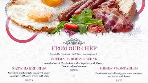 Restaurant Food Menu Slides