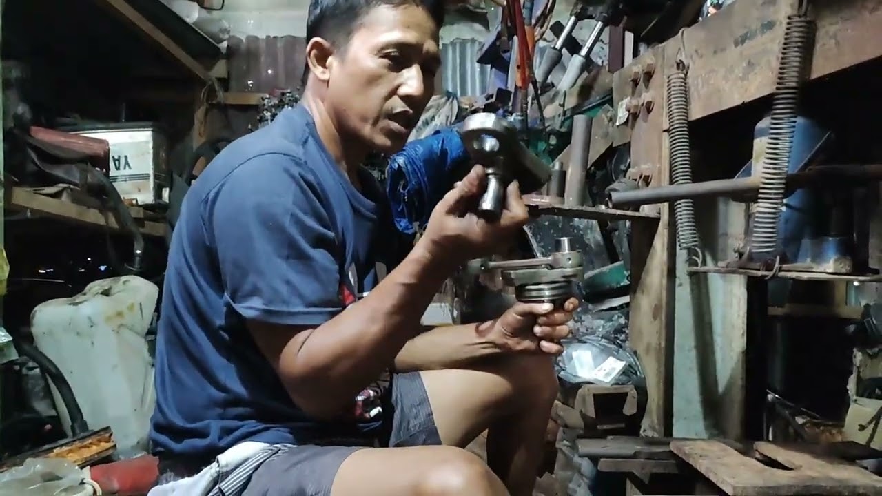 cara mengganti crankshaft tengah dan bawah mesin tempel yamaha 40PK