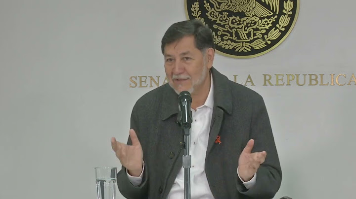 Conferencia de prensa del presidente de la Mesa Directiva, Gerardo Fernández Noroña