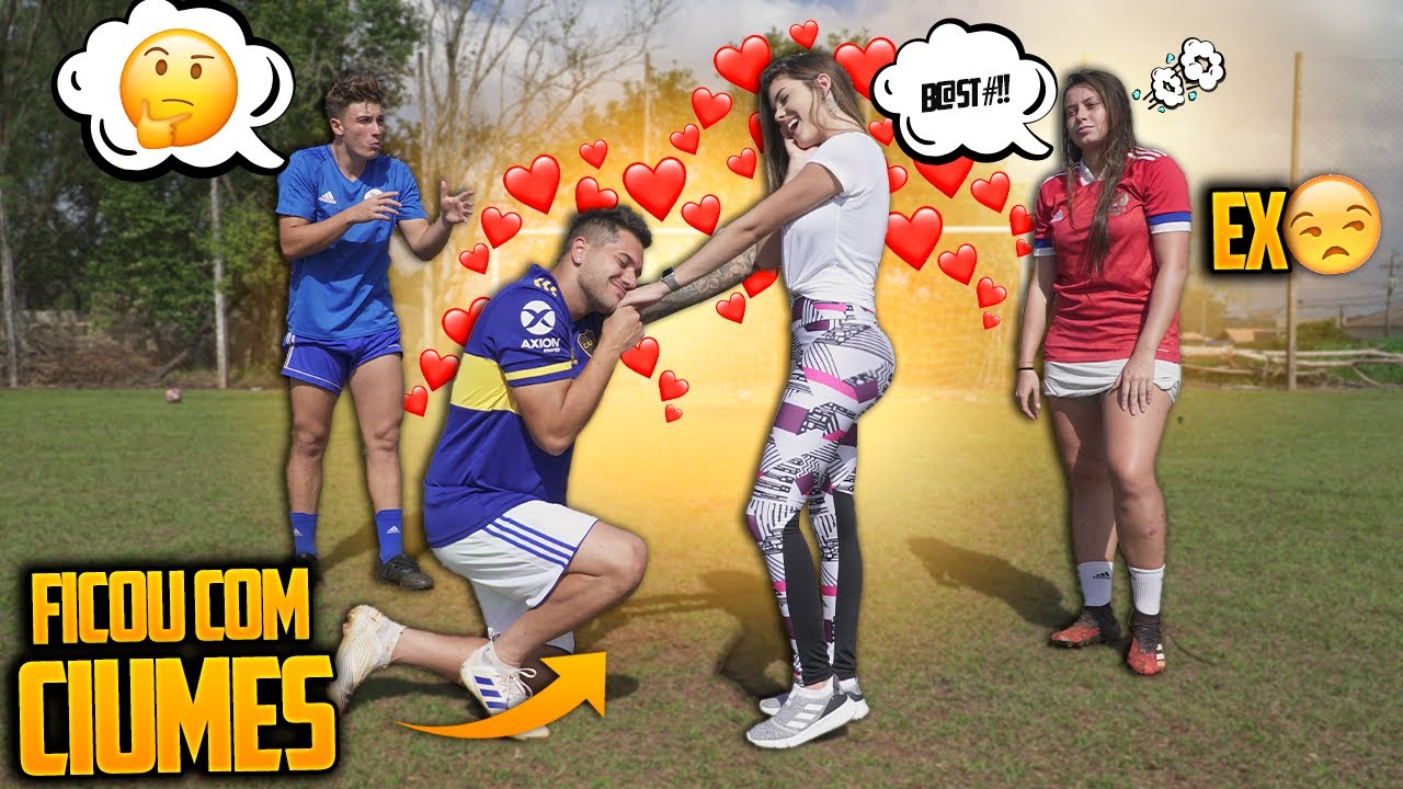 ELE FEZ A EX SENTIR MUITO CIÚMES NO DESAFIO DE FUTEBOL!!