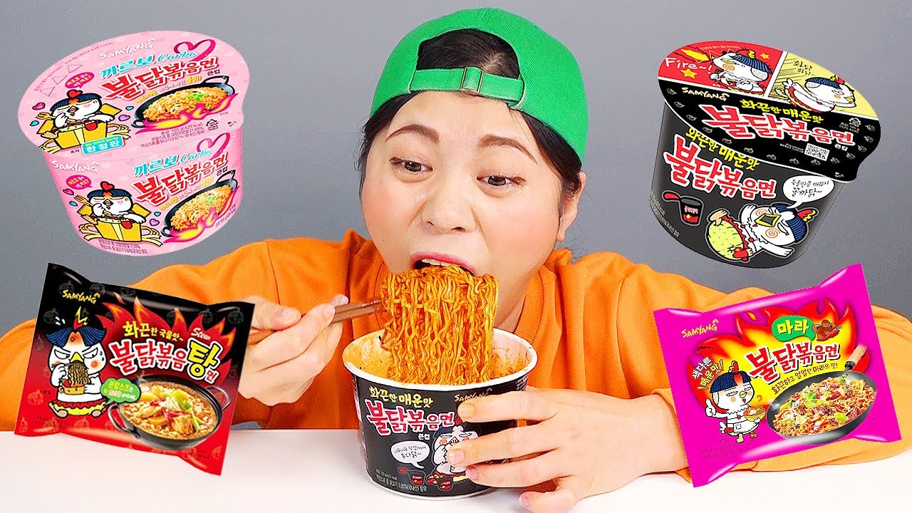 ⁣Mukbang Mì Cay lửa DONA Việt Nam