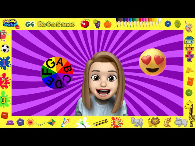 Roleta de Letras   A ao G  G4 - Educação Infantil - Videos Educativos - Atividades para Crianças