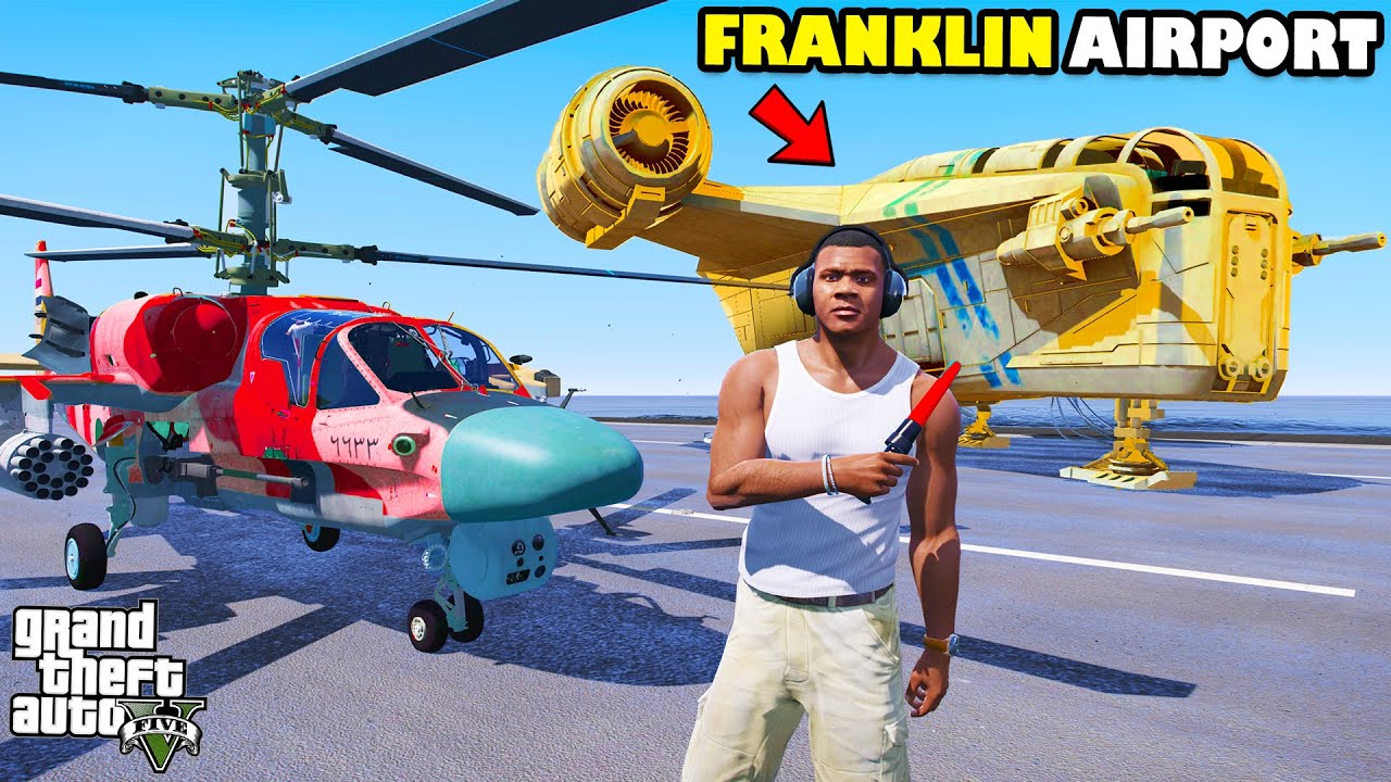 Franklin Bought Rare Secret Aeroplane And Helicopter For His Airport In GTA 5