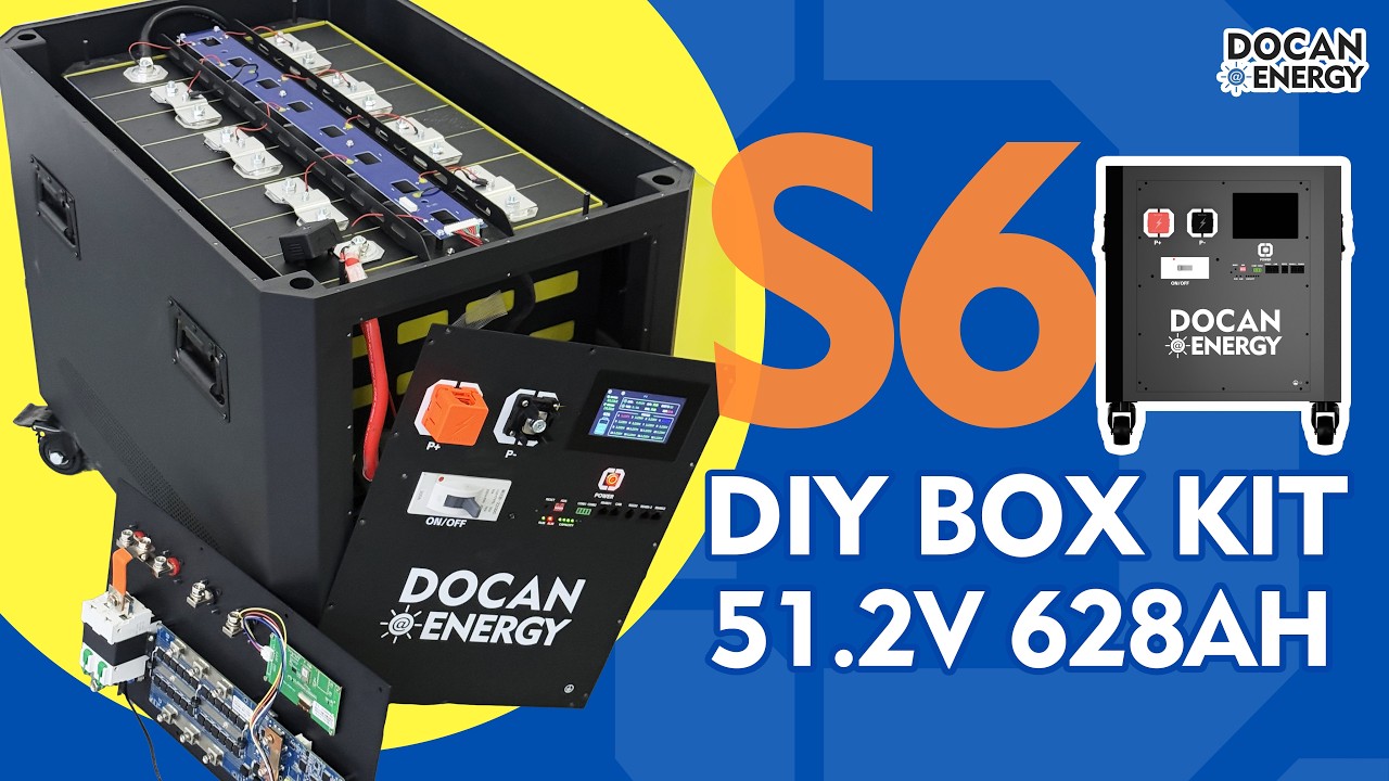 Installation for 32kwh Battery Pack made by Docan Energy S6 628ah DIY Box Kit & MB56 628AH Cells