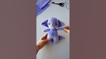 Plush toy PDF Sewing Pattern 💜 Link in comments! #shorts