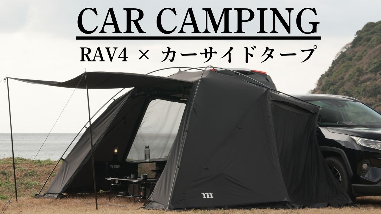 貸切りの海辺でRAV4車中泊キャンプ【夫婦キャンプ】 cozy camping