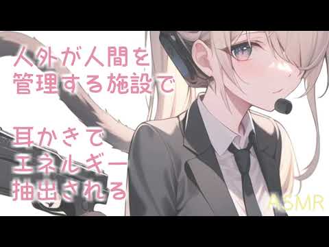 【ASMR】人間がSCPのように管理される施設で、新人人外職員にお世話される【耳かきボイス】