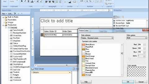 How to Do Banded Rows with Report Parameters in SQL Server 2008/R2 Reporting Services