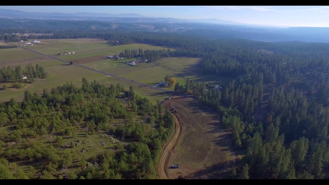 Aerial video of Real Estate Lots for sale in North Spokane YouTube