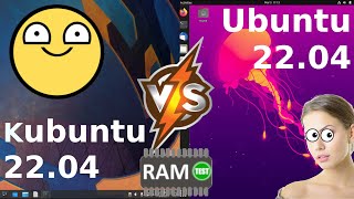 Kubuntu 22.04 vs Ubuntu 22.04: RAM Usage
