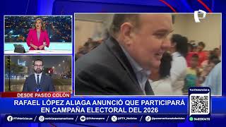 Rafael López Aliaga anuncia su candidatura para las Elecciones Presidenciales 2026