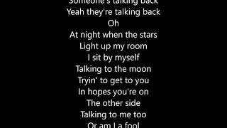 Bruno Mars - Talking To The Moon - Lyrics Scrolling