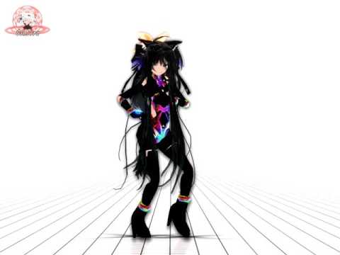 【MMD】デフォα姫鴉にも三つ編みを追加してみた。_[JINGO_JUNGLE]_40fps