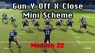 *ATTACK THE WHOLE FIELD* Gun Y Off X Close Mini Scheme | Madden 22 Tips & Tricks