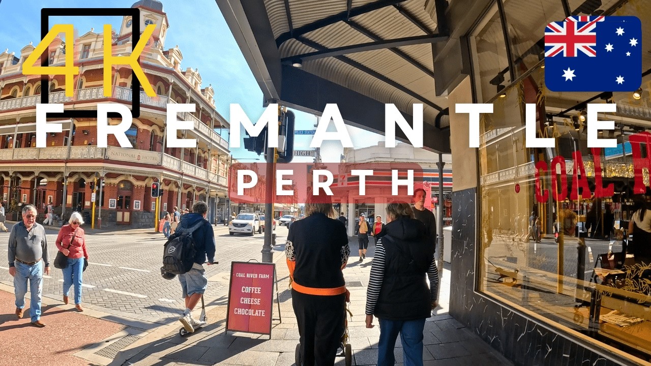 Fremantle's Cappuccino Strip Walking Tour (4K) - Western Australia 🇦🇺
