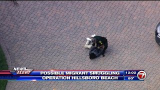 Several detained after suspected smuggling operation on Hillsboro Beach