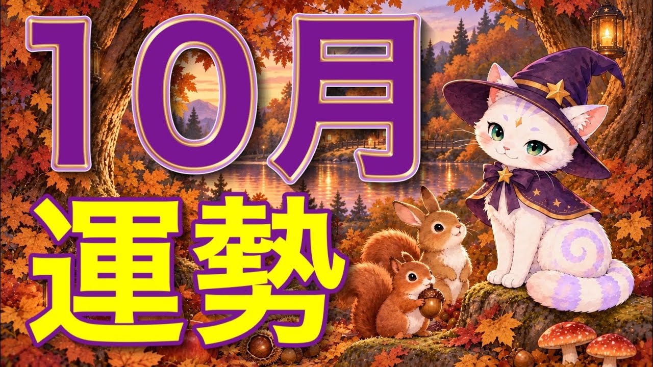 【10月運勢🎃】予想外の展開が始まる‼️恋愛・仕事・お金・人間関係・あなたに起こること。個人鑑定級［ルノルマン/タロット/オラクルカード］