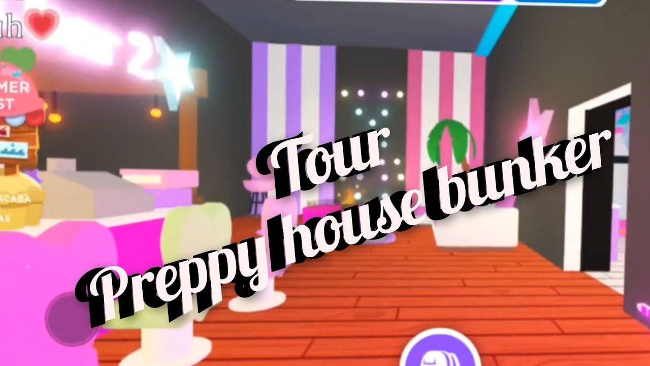 Preppy house,bunker Adopt me tour YouTube