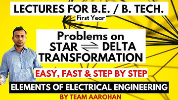 How to solve Problems on Star Delta Transformation | Easy Fast & Step by Step | Hindi