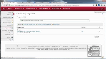 Sakai Lessons - Add Assignment