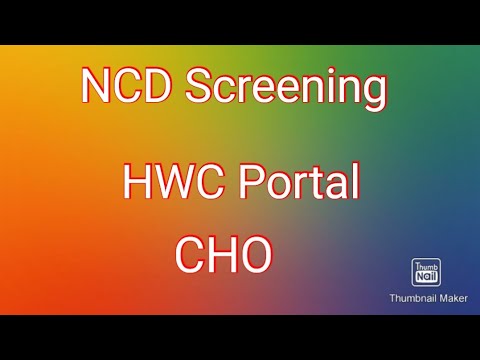 Azadi ka amrit mahotsav NCD screening, HWC portal 2021 हिन्दी मे