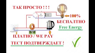 РЕКУПЕРАЦИЯ ХАЛЯВНОГО ЭЛЕКТРИЧЕСТВА- БЕЗУМНО ПРОСТО! Free enrgy!