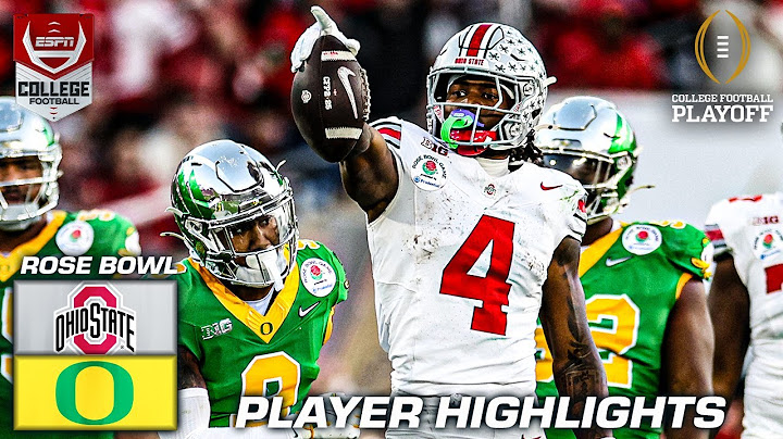 Jeremiah Smith's HIGHLIGHTS from 186-YD, 2 TDs in CFP Quarterfinal win vs. Oregon 🎥 | ESPN CFB