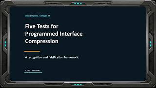 Models Guide — Five Tests for Programmed Interface Compression | Public Episode 04