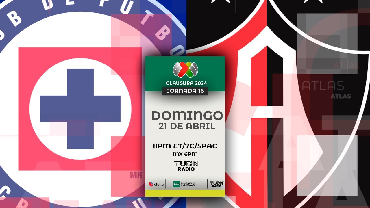 CRUZ AZUL VS ATLAS EN VIVO 🔴 JORNADA 16 LIGA MX CLAUSURA 2024 - YouTube