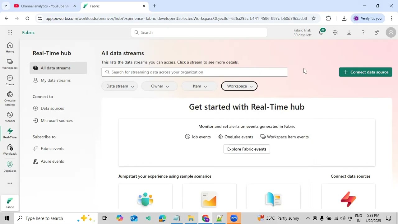 Understand about How to Create Real Time Hub using Microsoft Fabric