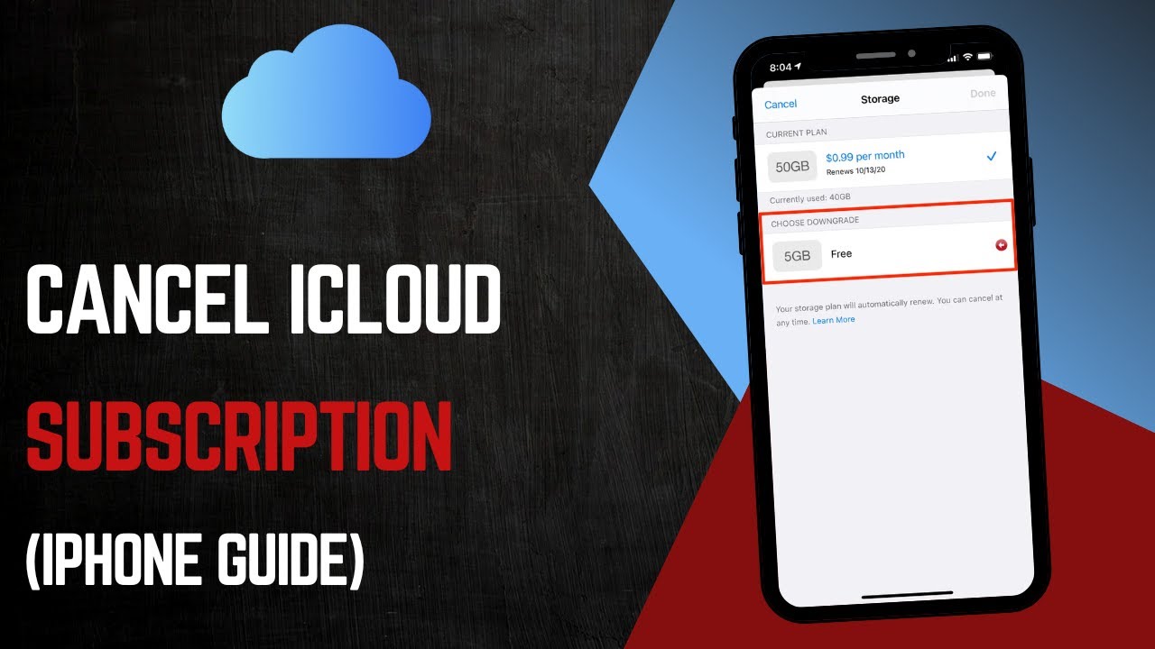 how-to-cancel-icloud-subscription-on-iphone-youtube