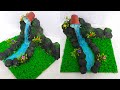 DIY Waterfall Easy &amp; simple / Fake waterfall project / Best out of waste reuse / Handmade waterfall 