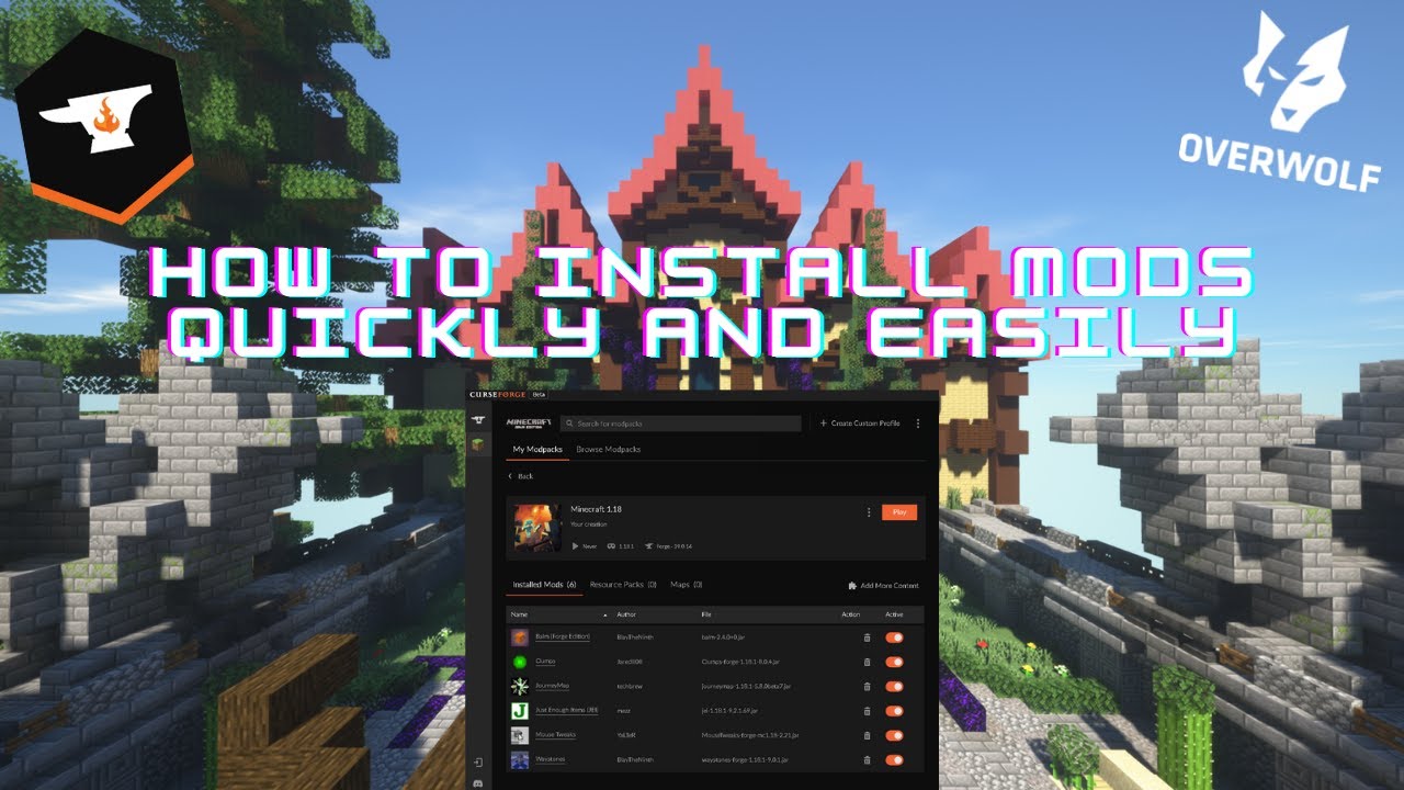 How to Download CurseForge & Install Modpacks (client) - Minecraft Java 